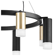 Люстра Lightstar Rullo LR0184048741 цвет плафона/подвески Белый, Золото, Черный, цвет арматуры Черный-3