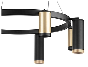 Люстра Lightstar Rullo LR01840487470 цвет плафона/подвески Черный, Золото, цвет арматуры Черный-3