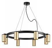 Люстра Lightstar Rullo LR018408 цвет плафона/подвески Золото, цвет арматуры Черный-1