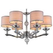 Люстра Omnilux Sovana OML-64603-06 цвет плафона/подвески Белый, цвет арматуры Прозрачный, Хром