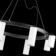 Люстра Lightstar Rullo LR018864364 цвет плафона/подвески Белый, цвет арматуры Черный-3