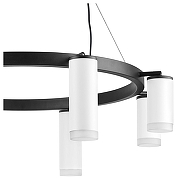 Люстра Lightstar Rullo LR0188643640 цвет плафона/подвески Белый, цвет арматуры Черный-3