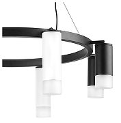 Люстра Lightstar Rullo LR0188643741 цвет плафона/подвески Белый, Черный, цвет арматуры Черный-3