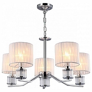 Люстра Omnilux Grandate OML-66403-05 цвет плафона/подвески Белый, цвет арматуры Хром-1