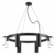 Люстра Lightstar Rullo LR018874364 цвет плафона/подвески Белый, Черный, цвет арматуры Черный-1