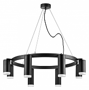 Люстра Lightstar Rullo LR0188743740 цвет плафона/подвески Белый, Черный, цвет арматуры Черный-1