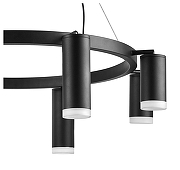 Люстра Lightstar Rullo LR0188743740 цвет плафона/подвески Белый, Черный, цвет арматуры Черный-3