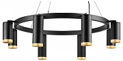 Люстра Lightstar Rullo LR01887437440 цвет плафона/подвески Черный, Золото, цвет арматуры Черный