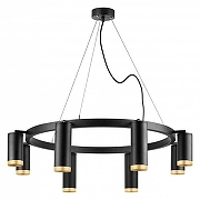 Люстра Lightstar Rullo LR01887437440 цвет плафона/подвески Черный, Золото, цвет арматуры Черный-1