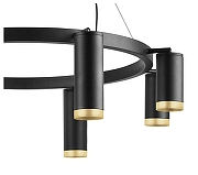 Люстра Lightstar Rullo LR01887437440 цвет плафона/подвески Черный, Золото, цвет арматуры Черный-3