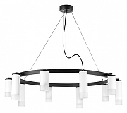Люстра Lightstar Rullo LR0203658651 цвет плафона/подвески Белый, цвет арматуры Черный-1