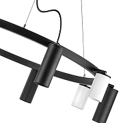 Люстра Lightstar Rullo LR020365875 цвет плафона/подвески Белый, Черный, цвет арматуры Черный-3