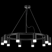 Люстра Lightstar Rullo LR0203701 цвет плафона/подвески Белый, Черный, цвет арматуры Черный-2