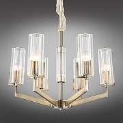 Люстра Omnilux Ledro OML-69903-06 цвет плафона/подвески Прозрачный, цвет арматуры Бронза-1
