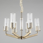 Люстра Omnilux Ledro OML-69903-06 цвет плафона/подвески Прозрачный, цвет арматуры Бронза-3