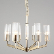 Люстра Omnilux Ledro OML-69903-06 цвет плафона/подвески Прозрачный, цвет арматуры Бронза-4