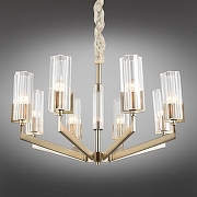 Люстра Omnilux Ledro OML-69903-08 цвет плафона/подвески Прозрачный, цвет арматуры Бронза-1