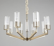 Люстра Omnilux Ledro OML-69903-08 цвет плафона/подвески Прозрачный, цвет арматуры Бронза-3