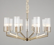 Люстра Omnilux Ledro OML-69903-08 цвет плафона/подвески Прозрачный, цвет арматуры Бронза-4
