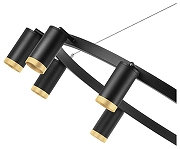 Люстра Lightstar Rullo LR02037040 цвет плафона/подвески Черный, Золото, цвет арматуры Черный-3