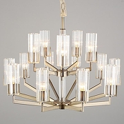 Люстра Omnilux Ledro OML-69903-15 цвет плафона/подвески Прозрачный, цвет арматуры Бронза-5