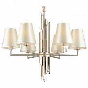 Люстра Omnilux Porlezza OML-72203-06 цвет плафона/подвески Белый, цвет арматуры Бронза