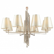 Люстра Omnilux Porlezza OML-72203-08 цвет плафона/подвески Белый, цвет арматуры Бронза