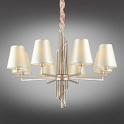 Люстра Omnilux Porlezza OML-72203-08 цвет плафона/подвески Белый, цвет арматуры Бронза-1