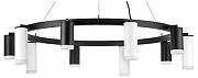 Люстра Lightstar Rullo LR0203758650 цвет плафона/подвески Белый, Черный, цвет арматуры Черный