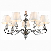 Люстра Omnilux Mozatte OML-72403-07 цвет плафона/подвески Белый, цвет арматуры Прозрачный, Хром