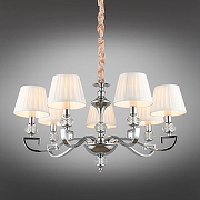 Люстра Omnilux Mozatte OML-72403-07 цвет плафона/подвески Белый, цвет арматуры Прозрачный, Хром-1