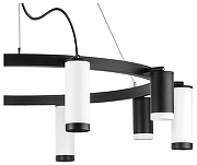 Люстра Lightstar Rullo LR02037586576 цвет плафона/подвески Белый, Черный, цвет арматуры Черный-3