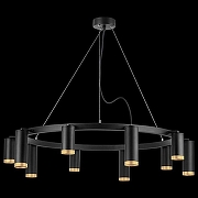 Люстра Lightstar Rullo LR02037587540 цвет плафона/подвески Черный, Золото, цвет арматуры Черный-2