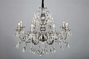 Люстра Omnilux Grosseto OML-77713-08 цвет плафона/подвески Прозрачный, цвет арматуры Серебро-4