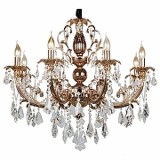 Люстра Omnilux Grosseto OML-77723-08 цвет плафона/подвески Прозрачный, цвет арматуры Золото