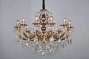 Люстра Omnilux Grosseto OML-77723-12 цвет плафона/подвески Прозрачный, цвет арматуры Золото-4
