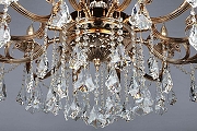 Люстра Omnilux Grosseto OML-77723-12 цвет плафона/подвески Прозрачный, цвет арматуры Золото-5