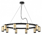 Люстра Lightstar Rullo LR02040037 цвет плафона/подвески Черный, Золото, цвет арматуры Черный-1