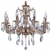 Люстра Omnilux Aosta OML-78903-08 цвет плафона/подвески Прозрачный, цвет арматуры Золото