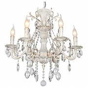Люстра Omnilux Martina OML-79003-06 цвет плафона/подвески Прозрачный, цвет арматуры Белый, Золото