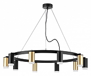 Люстра Lightstar Rullo LR0204053750 цвет плафона/подвески Белый, Золото, Черный, цвет арматуры Черный-1