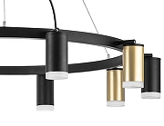Люстра Lightstar Rullo LR0204053750 цвет плафона/подвески Белый, Золото, Черный, цвет арматуры Черный-3