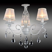 Люстра Omnilux Mezzano OML-79103-03 цвет плафона/подвески Белый, Золото, Прозрачный, цвет арматуры Белый-1