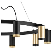Люстра Lightstar Rullo LR02040537570 цвет плафона/подвески Черный, Золото, цвет арматуры Черный-3