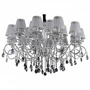 Люстра Omnilux Mezzano OML-79103-18 цвет плафона/подвески Белый, Золото, Прозрачный, цвет арматуры Белый