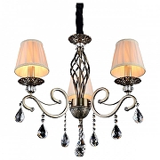 Люстра Omnilux Mezzano OML-79113-03 цвет плафона/подвески Бежевый, Прозрачный, цвет арматуры Бронза-1
