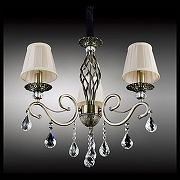 Люстра Omnilux Mezzano OML-79113-03 цвет плафона/подвески Бежевый, Прозрачный, цвет арматуры Бронза-3