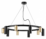 Люстра Lightstar Rullo LR020405875 цвет плафона/подвески Черный, Золото, цвет арматуры Черный-1
