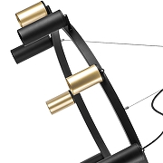 Люстра Lightstar Rullo LR020405875 цвет плафона/подвески Черный, Золото, цвет арматуры Черный-3