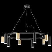 Люстра Lightstar Rullo LR0204058750 цвет плафона/подвески Белый, Золото, Черный, цвет арматуры Черный-2